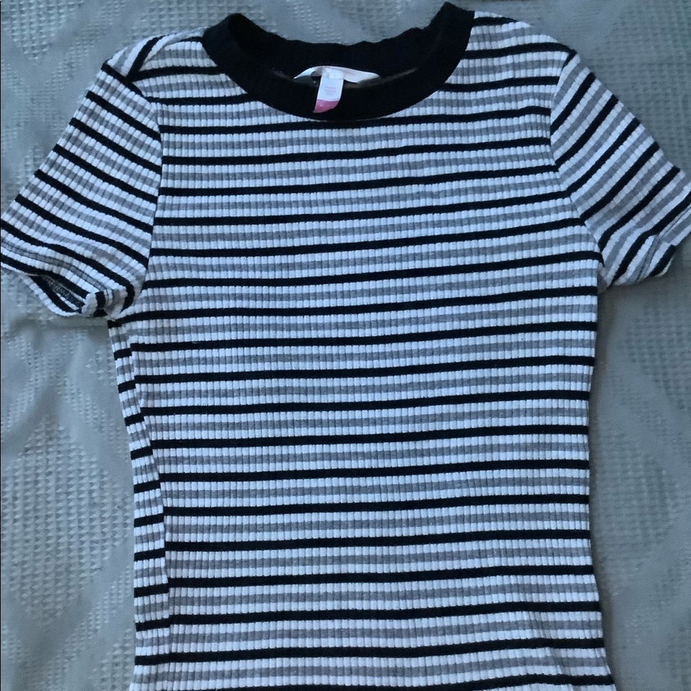 Striped Tight On CropTop